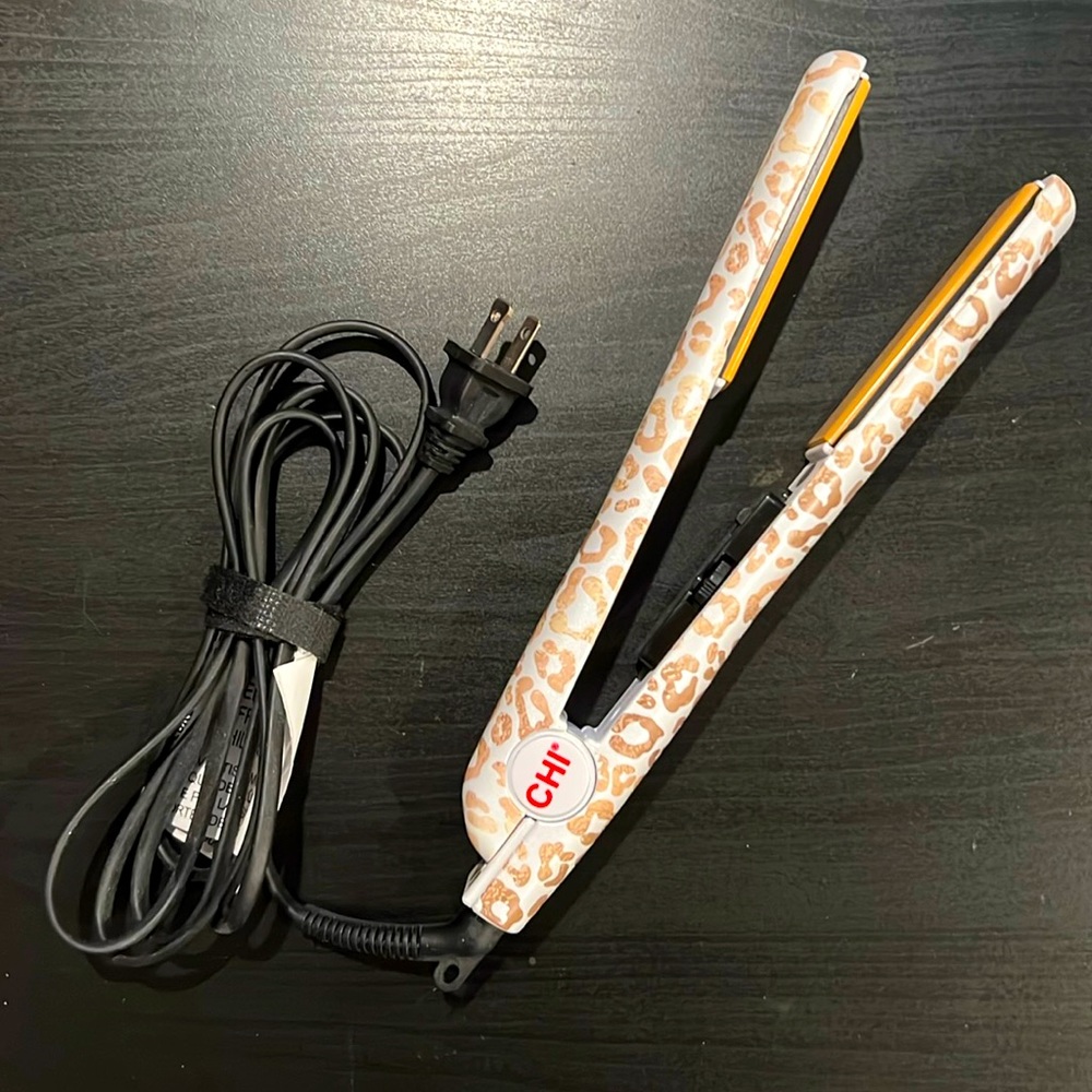 CHI Leopard Print Hair Straightener - Never Used